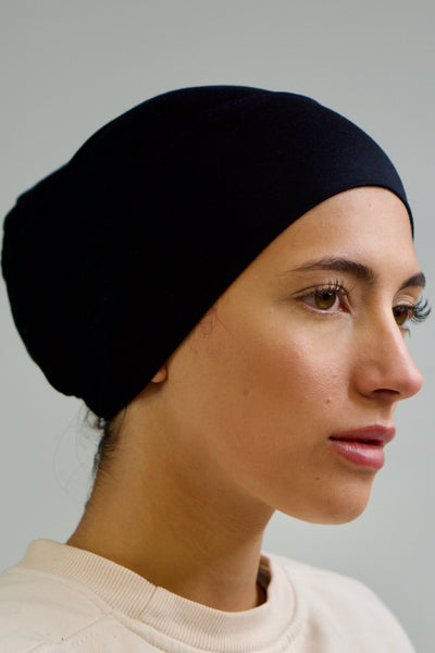 Drawstring Undercap Black