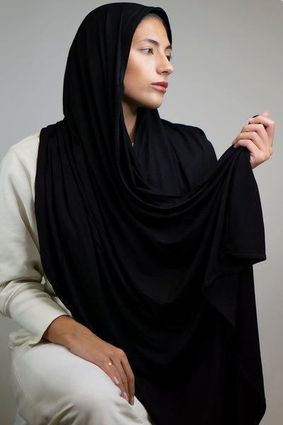 Ultimate Jersey Hijab | Noir