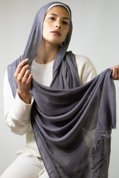 Cotton Crêpe Hijab | Flint