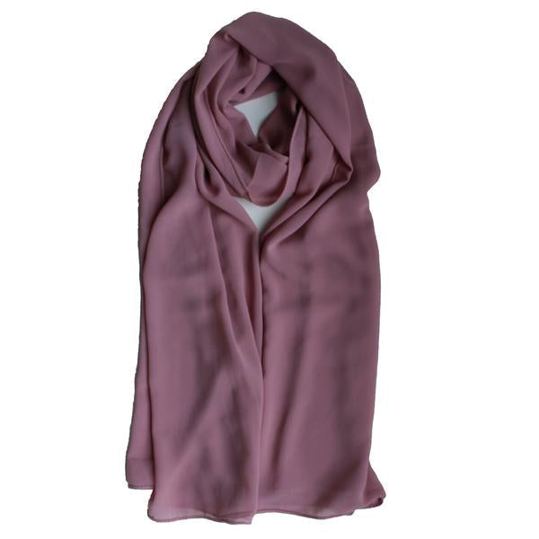 Soft Chiffon Crepe Hijab | Dusty Pink - Mai Official
