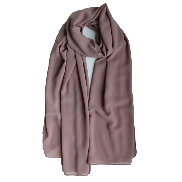 Soft Chiffon Crepe Hijab | Pink Quartz - Mai Official