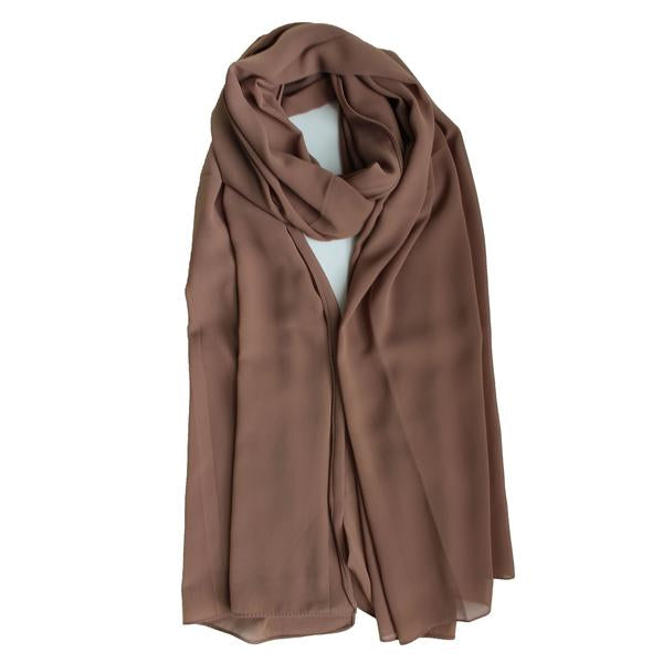 Soft Chiffon Crepe Hijab | Soft Mocha - Mai Official