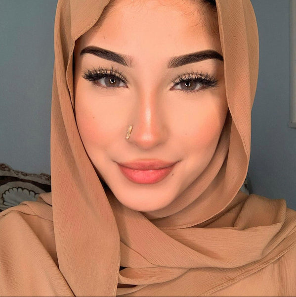 Lightweight Crinkle Chiffon | Nude Tan