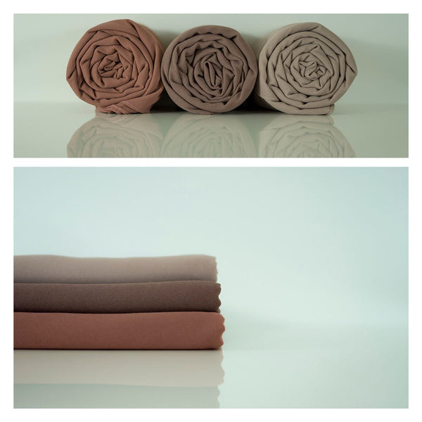 Soft Chiffon Crepe Hijab | Truffle - Mai Official