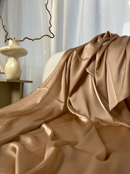 Rayon Silk Headscarf | Gold Mocha