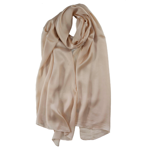 Rayon Silk Luxury Hijab | Gold Peach Sand - Mai Official