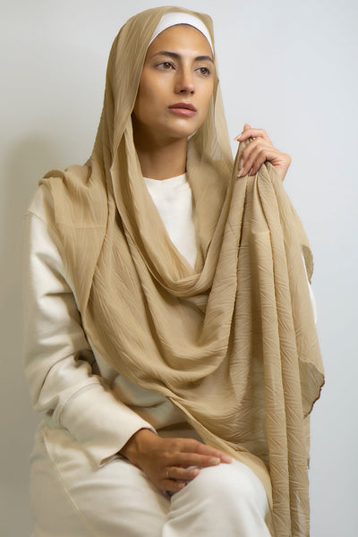 Crease Chiffon | Sand