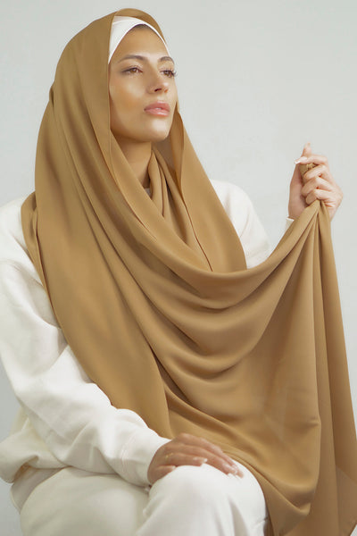 100% Premium Chiffon Collection | Latte