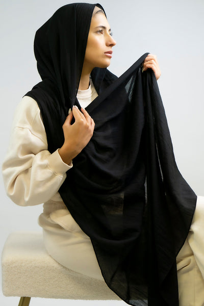 Supersized Cotton Blend Black