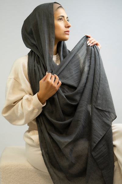Supersized Cotton Blend Graphite