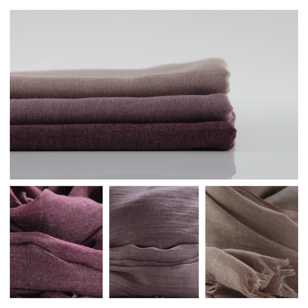 Classic Cotton Modal Maxi Hijab | Mulberry, Dusty Pink, Mink - Mai Official