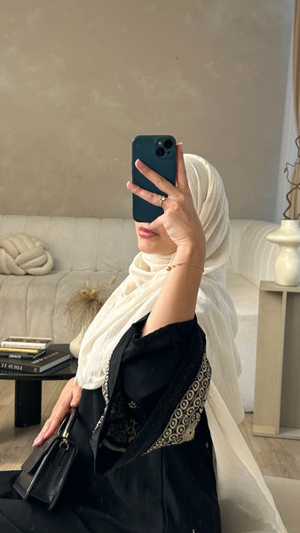 Cotton Breathable Hijab | Cream