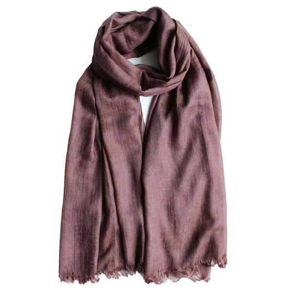 Classic Cotton Modal Maxi Hijab | Bark, Russet, Nude - Mai Official
