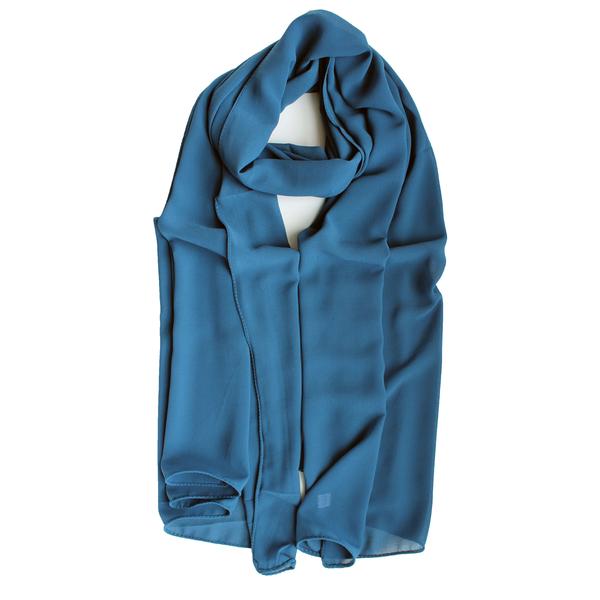 Soft Chiffon Crepe Hijab | Black, Ink , Denim & Graphite - Mai Official