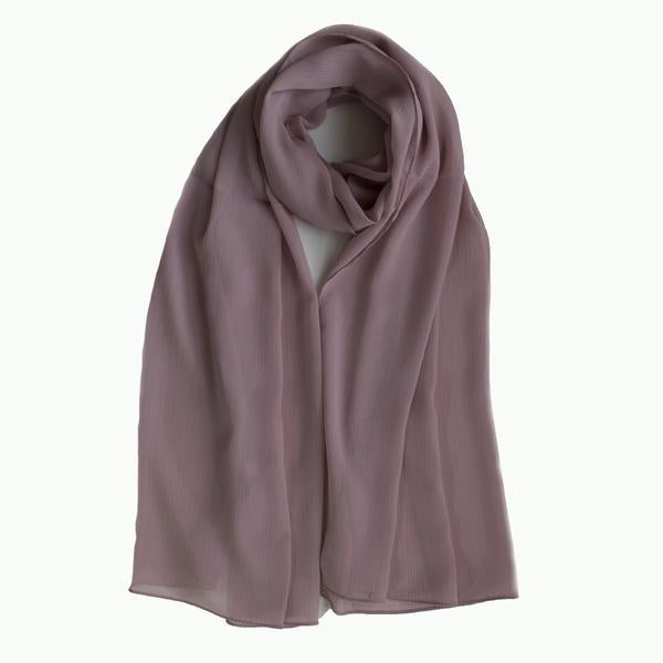 Crinkle Chiffon Hijab | Chalky Mauve, Pink Sand, Blush, Peach Tint - Mai Official