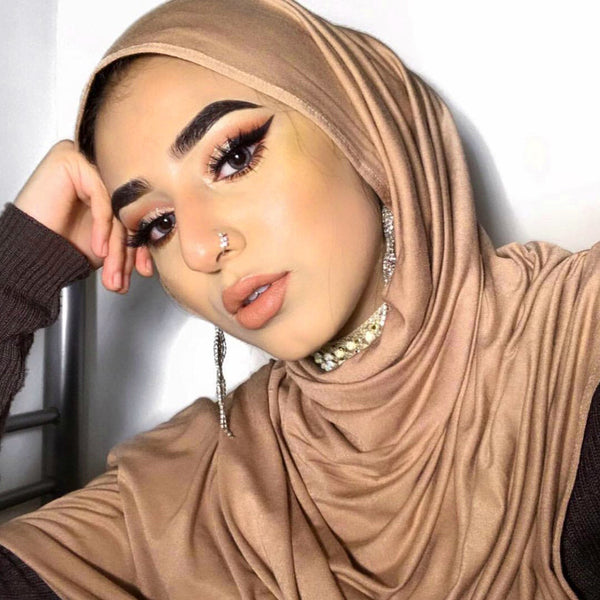 MAI Signature 100% Cotton Jersey Hijab | Nude-Beige - Mai Official